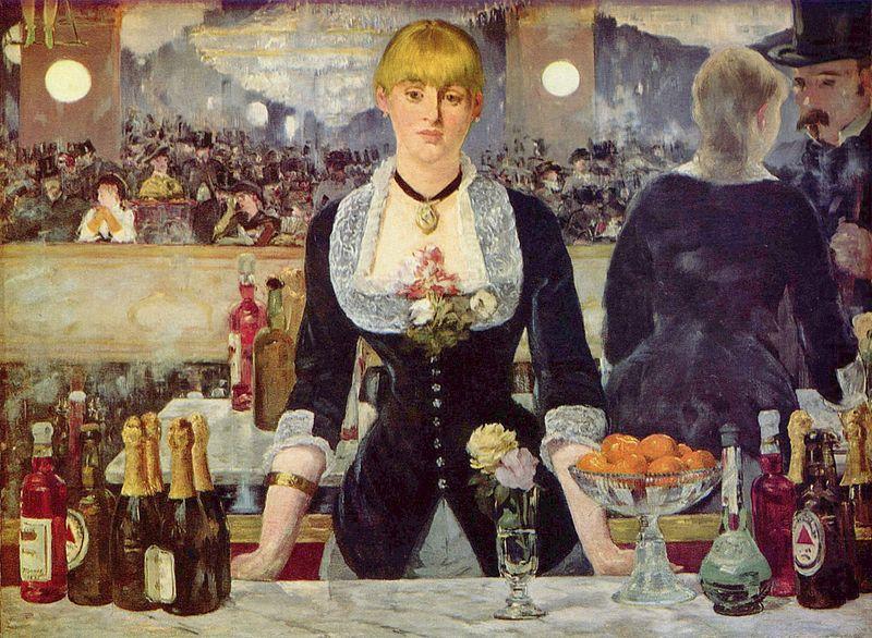 Edouard Manet Bar in den Folies Bergere oil painting picture